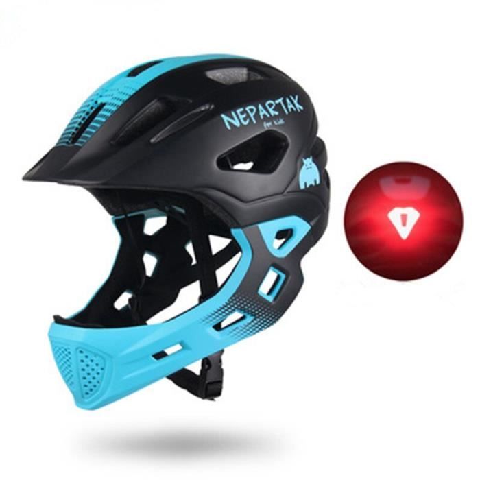 Casque velo hotsell avec protection menton