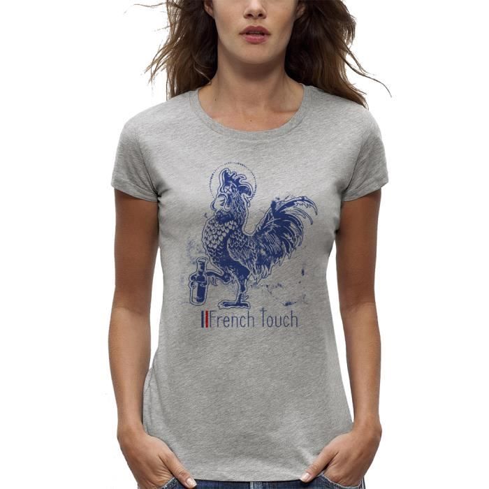 T-shirt Femme Humour Coq - Imprimé F-CAW-F, Coupe Classique, Plusieurs Coloris Disponibles