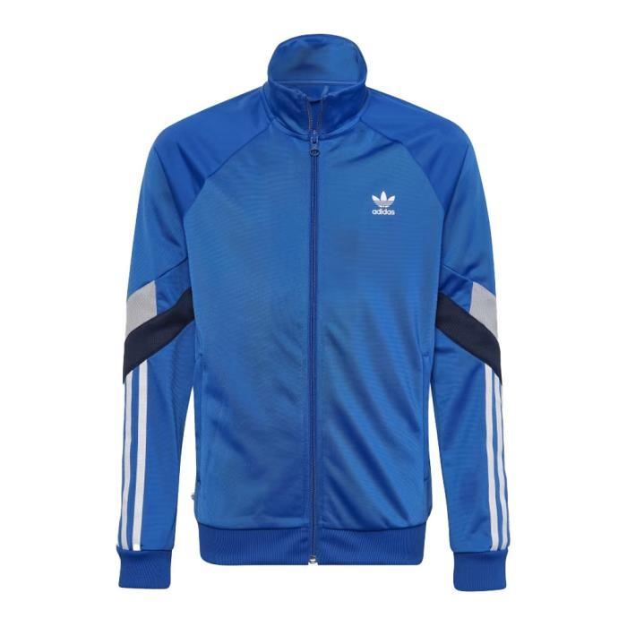 Veste de survetement Adidas Garcon Bleu Polyester recycle
