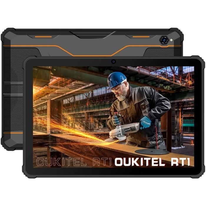 Tablette Tactile Incassable 10.1-OUKITEL RT1 Grande Batterie 10000mAh-4Go  RAM+64Go ROM-Double SIM 4G Android 11 OTG-Orange - Cdiscount Informatique