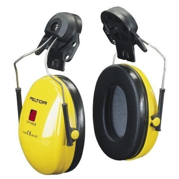 Paire de coquilles anti-bruit 3M™ Peltor™ modèle Optime™ I - Jaune - Pour casques Peltor et 3M, 27dB