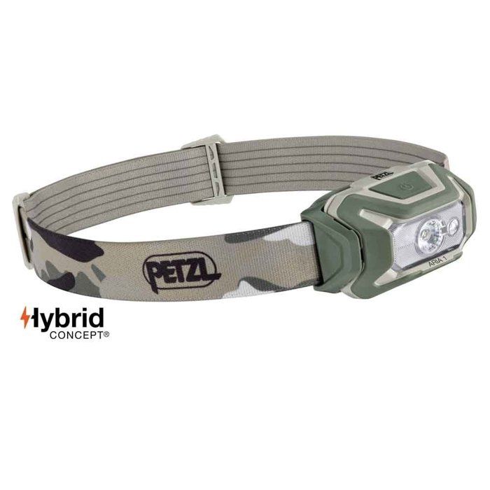 Lampe frontale - PETZL - ARIA 1 RGB - 375 Lumens - Portée 70 m - Autonomie max 110 h - Alimentation 3 piles AAA/LR03
