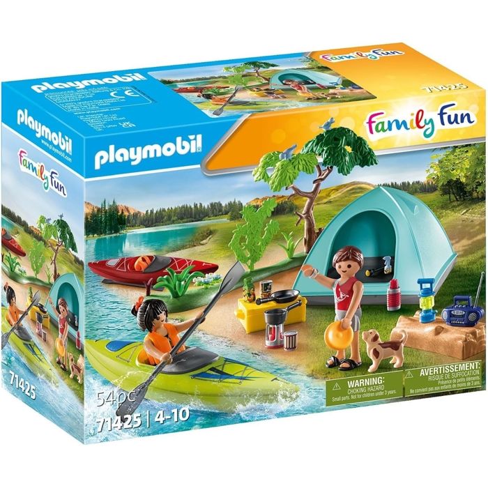 Jeu De Construction Famille Et Tente Playmobil - vue 5