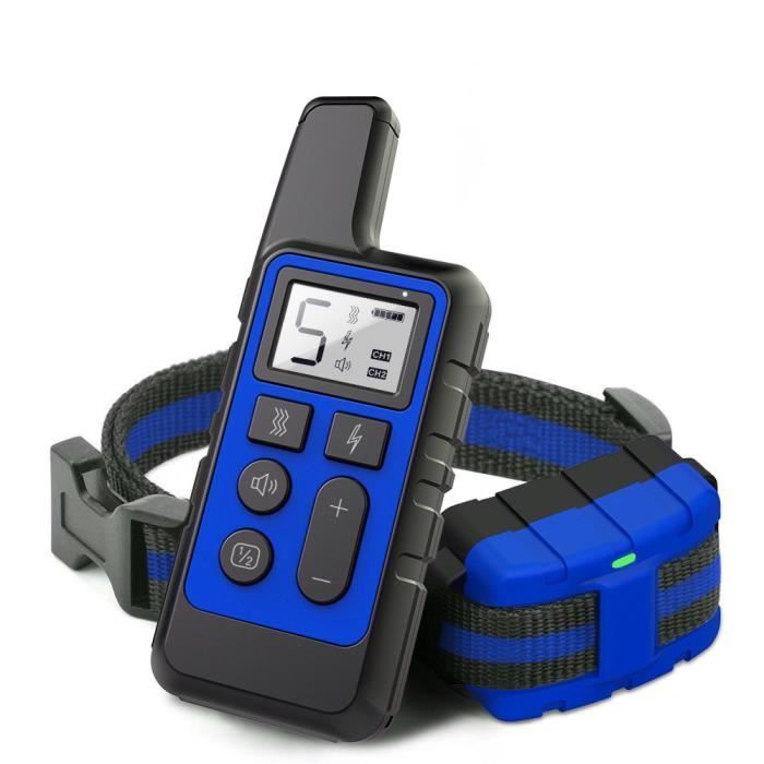 Meilleurs prix pour Collier Anti-aboiement Chien,Collier De Dressage Rechargeable Collier anti-aboiement électronique Pour Petit Moyen Grand Chien -Bleu