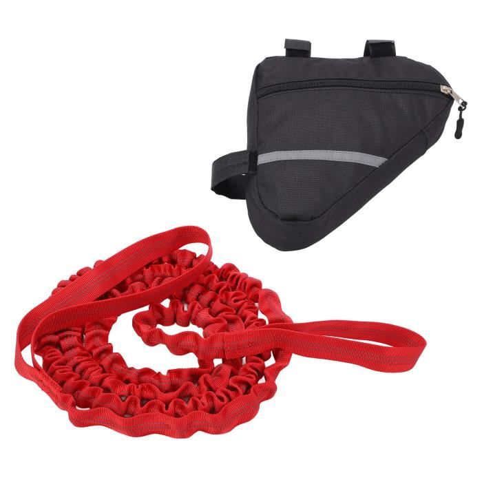 Corde De Remorquage Vélo Rétractable QWORK - Ceinture Traction Bicyclette 2.5m Jusqu'à 90kg