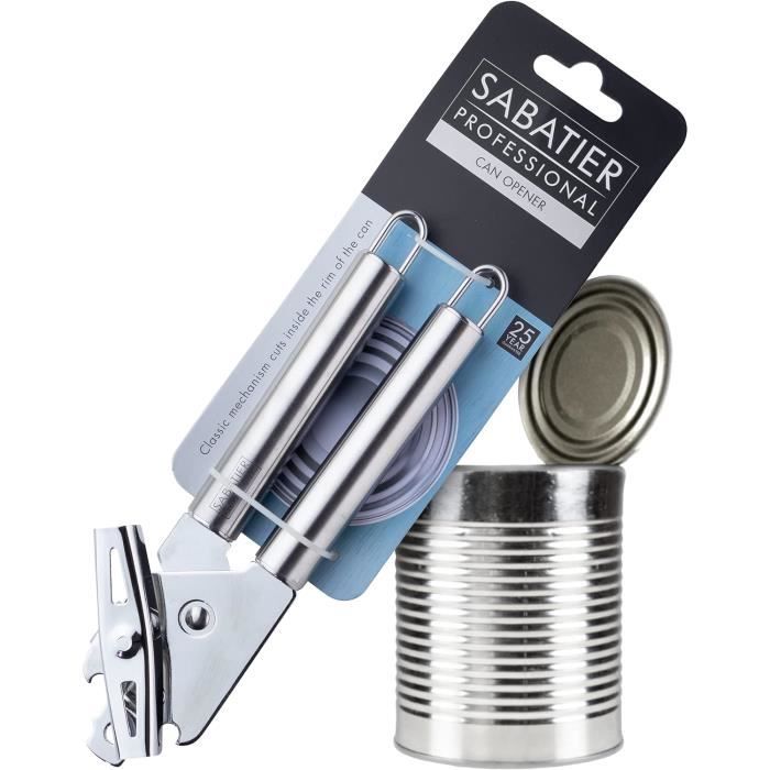 Leifheit Ouvre-boîte ProLine En Acier Inoxydable - 3-en-1 (Boîtes, Bocaux, Bouteilles) - Avec Œillet De Suspension - 11