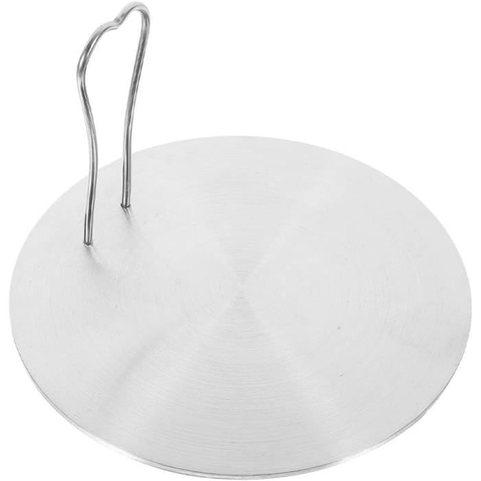 Plaque de guidage thermique, diffuseur de chaleur en acier inoxydable pour plaque de cuisson à induction, disque convertisseur pour cuisinière à gaz en verre (12,3 cm de diamètre Plaque de guidage thermique, diffuseur de chaleur en acier inoxydable pour plaque de cuisson à induction, disque convertisseur pour cuisinière à gaz en verre (12,3 cm de diamètre