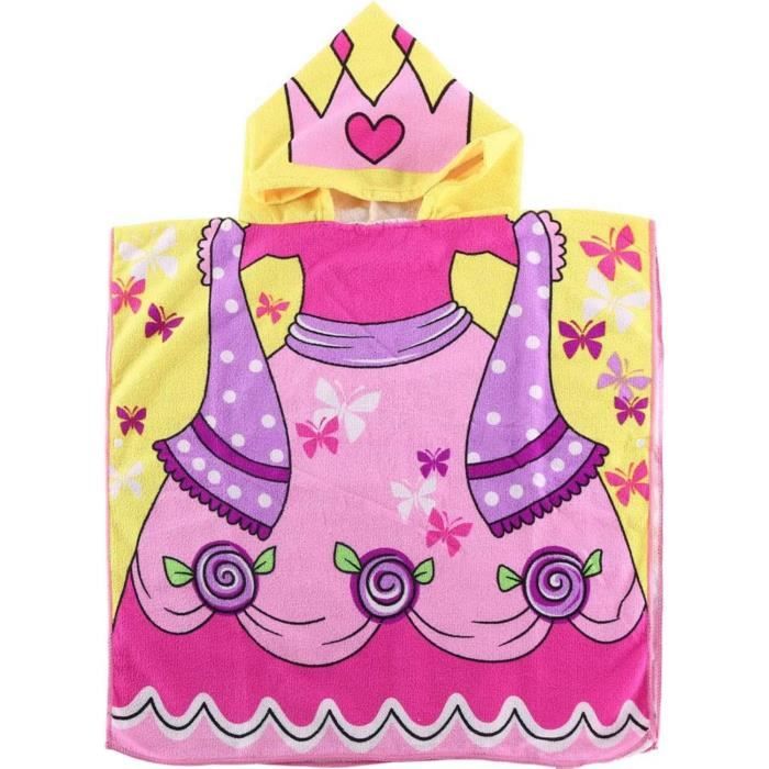 Acheter Serviette De Bain à Capuche Pour Enfants, Poncho De Bain à Séchage Rapide, Pour Plage Et Piscine