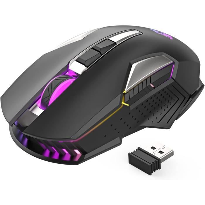 Souris Gamer Sans Fil SODIAL 1600 DPI – Rouge Vif, USB, Parfaite Pour Le Gaming