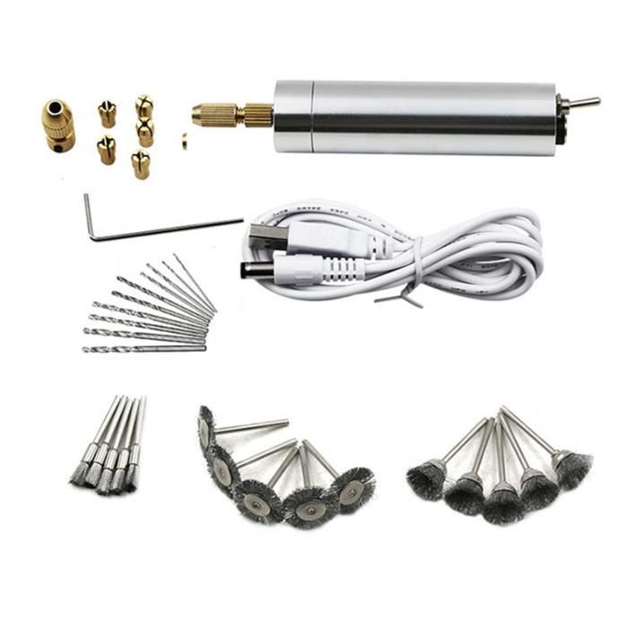 Mini Perceuse Sans Fil 3 Vitesses Mucek - Rechargeable Pour Bricolage, Avec Tête De Désherbage