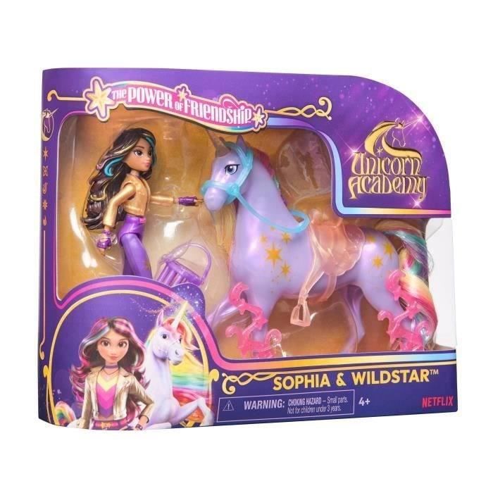 Figurines Sophia + Wildstar - 5 accessoires inclus - dès 4 ans - LÉcole des Licornes