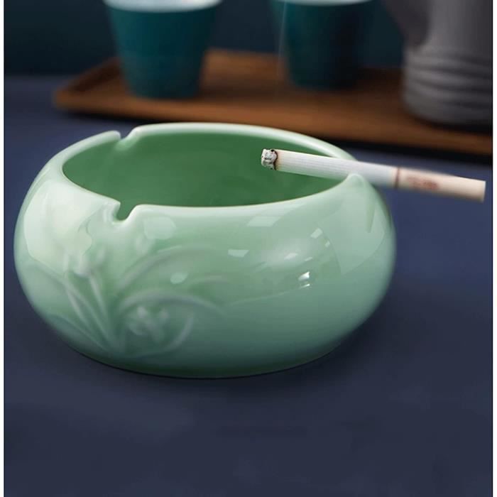 Cendrier Exterieur,Suuwwn Cendrier En Céramique Avec