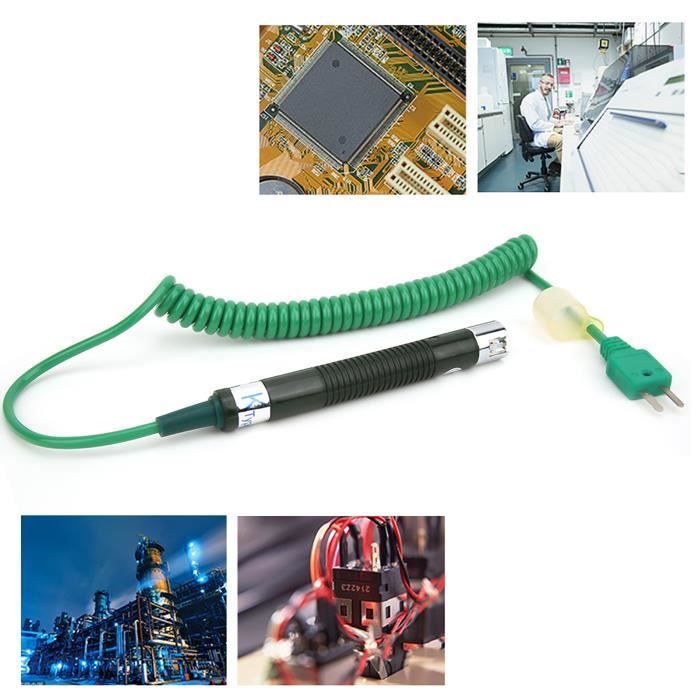 Thermomètre Numérique 4 Canaux Type K - Enregistreur Données 5000 Points - Plage -328°F à 2501°F - Pour Industrie Et Laboratoire