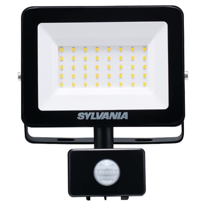 sylvania - projecteur exterieur ip54 2800lm avec détecteur 3000k
