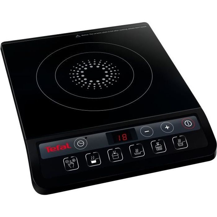 TEFAL IH201812 Plaque de cuisson posable à induction - Noir - Cdiscount  Electroménager