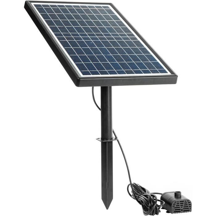 Pompe De Fontaine Solaire 10 W Avec Filtre – Pour Bassin à Poissons, étang, Réservoir – Hauteur De Levage 2,5 M