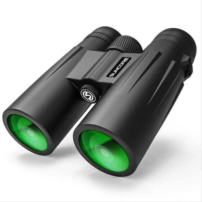 Jumelles Timorn 10x42 HD étanches - Pour Observation Oiseaux, Animaux - Prisme BAK4 FMC - Avec Sac, Sangle, Adaptateur Téléphone - Professionnel