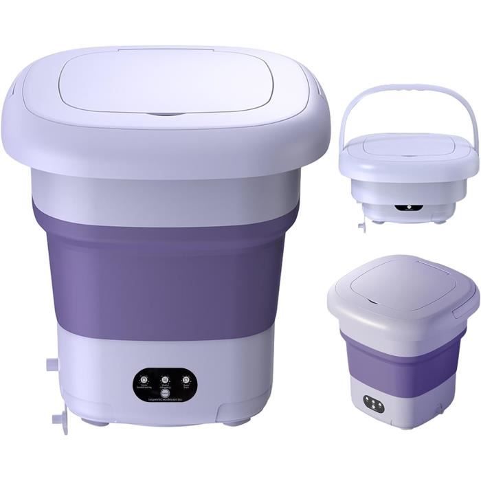 Mini Machine à Laver Portable Pliable - Avec Essorage Doux - Idéale Pour Voyages Ou Petits Espaces