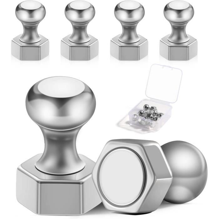 Aimant, 24PCS Magnet Métalliques Aimant Puissant 12x16mm - Aimants En Acier Inoxydable Aimants Frigo Pour Tableau Affichage Refrigerateur Etc 97118710