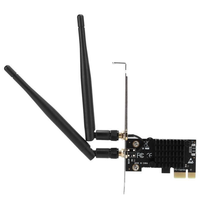 HURRISE Carte sans fil avec antenne Carte sans Fil 802.11AC WiFi