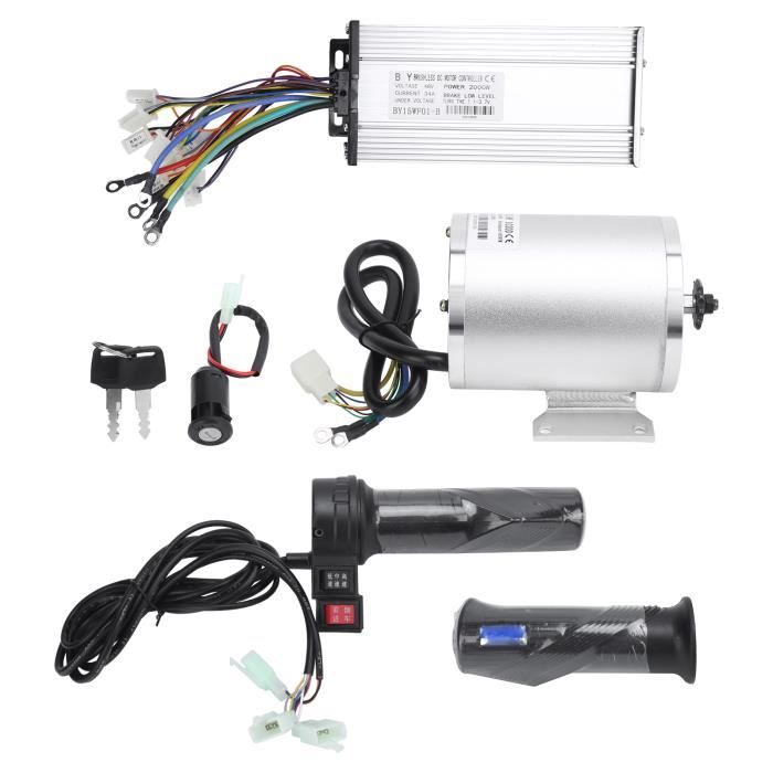 VGEBY Kit de conversion de scooter électrique 2000W 48V Moteur électrique  sans balais 48V 2000W avec kit de conversion de scooter - Cdiscount Sport