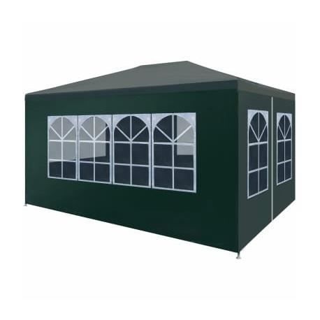 Tente de réception - VIDAXL - 3 x 4 m - Vert - Pliable - Résistant aux UV et à leau