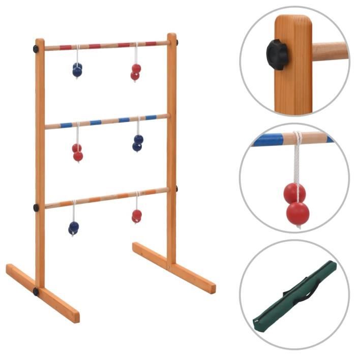 vidaXL Jeu de golf sur échelle Bois
