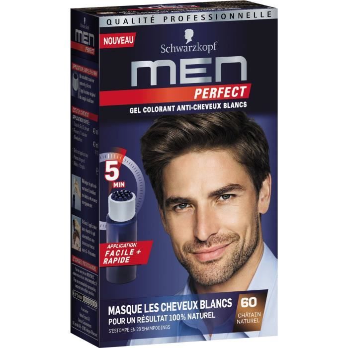 Schwarzkopf Gel Colorant Men Perfect Anti Cheveux Blancs Chatain Naturel 60 Cdiscount Au Quotidien