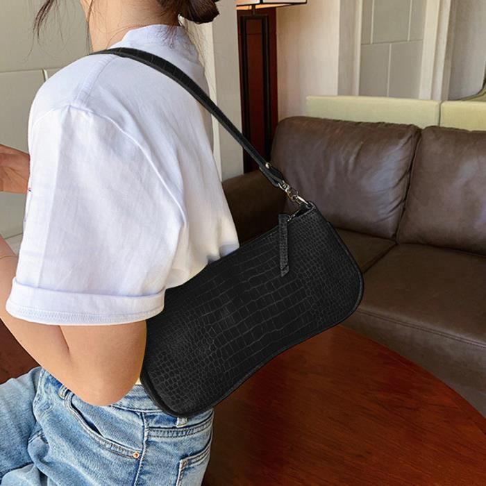 Sac a store main rigide noir