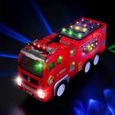 Camion de pompier électrique musical et lumineux - LIAM ACCESS - Pour enfant de 3 ans et plus - Rouge-1