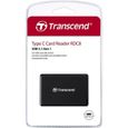 Lecteur de carte mémoire externe TRANSCEND RDC8 - USB-C™ USB 3.1 - Noir-1
