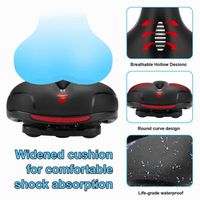 Selle Vélo Ultra Confortable Gel Ergonomique Double Ressort - Pour VTT, Ville, Route, Électrique