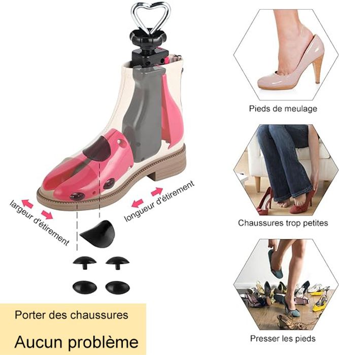 Femme Homme Ecarteur Chaussure Embauchoirs Bottes Agrandisseur Embochoire Chaussure pour Homme Femme Paquet de 1 38 44