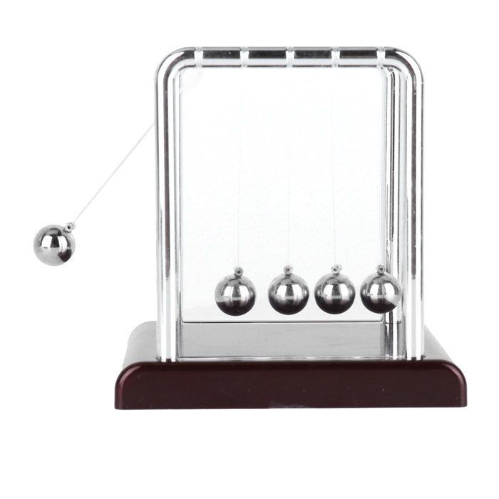 Berceau De Newton Boules Métalliques - Jouet éducatif Anti-stress, Décoration Bureau, 3 Tailles (S, M, L), Ornement Physique