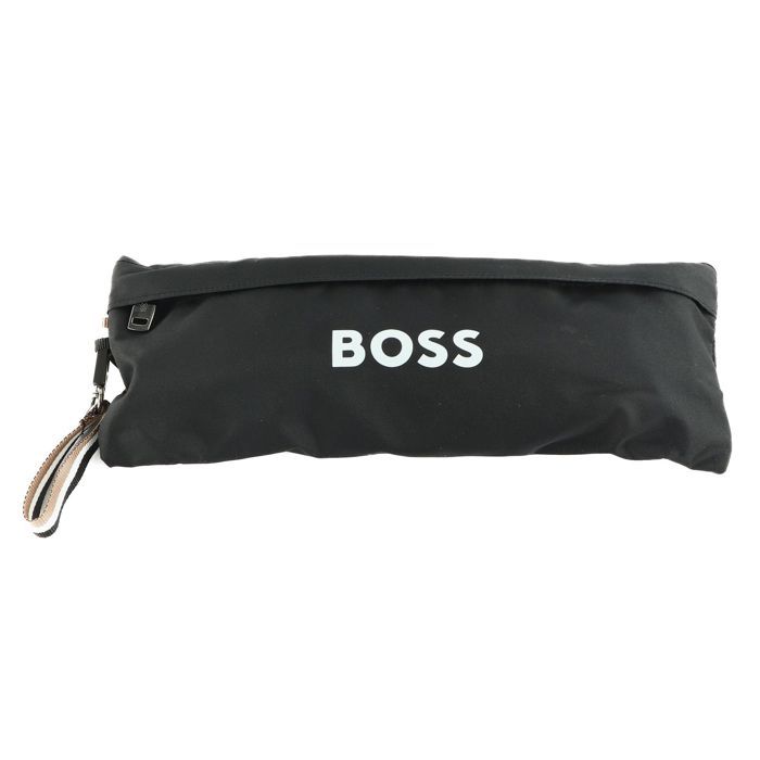 Parapluie Pliant Hugo Boss Noir - Neuf Avec étiquettes - Trousse De Transport - Uni Homme/femme