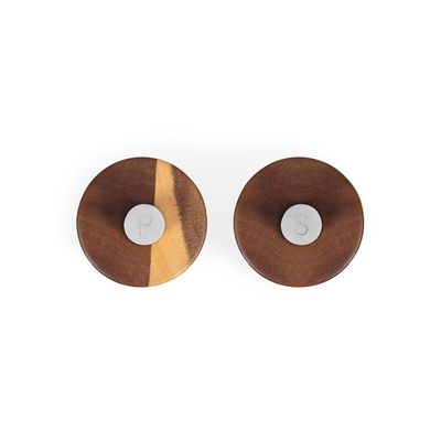 Lot De 2 Moulins à Poivre Et Sel Vzaahu - Noyau Céramique, Réglable, Marron Pour Épices