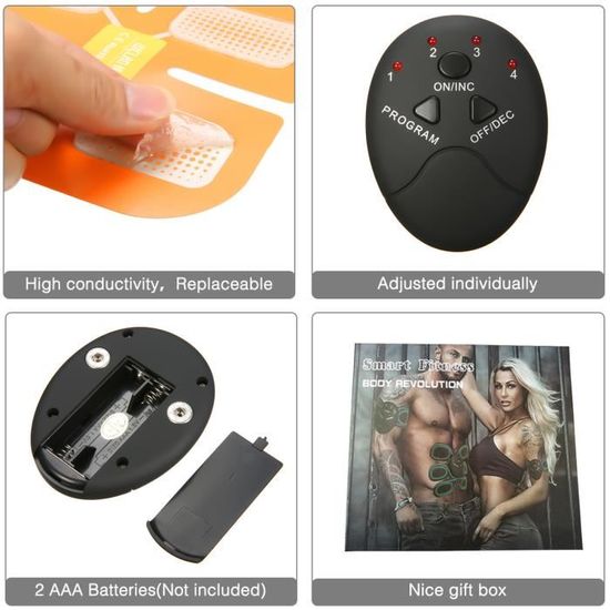 CHARMINER Smart Ceinture Abdominal Massage Musculaire Bras Multiple Endroit Fitness ou Cuisses Entrainement Tonifier Cdiscount Sport