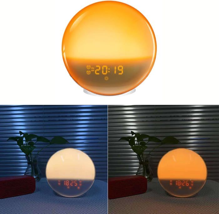 Réveil Simulateur D'aube Et Crépuscule - Lumière Graduelle, Radio FM, Sons Naturels (PETSTIBLE) - 12