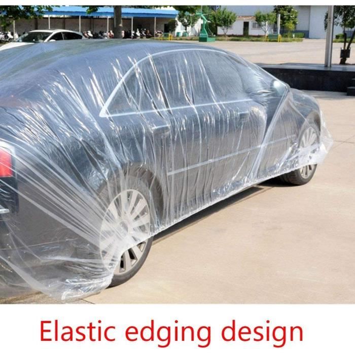 10pcs 138*80cm Housse Plastique Jetable Transparente Bâche  Couverture pour Protection Siège Auto Véhicule