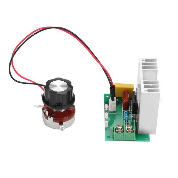 Régulateur De Vitesse Moteur AC 220V 4000W Avec Interrupteur Start-Stop - Pour Meuleuse Et Outils