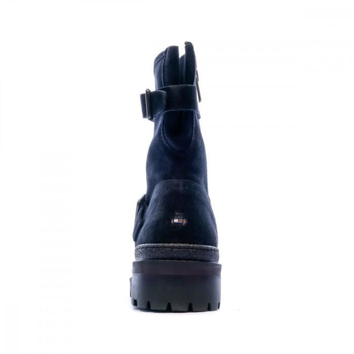Bottine tommy best sale hilfiger femme bleu