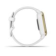GARMIN Venu Sq - Montre connectée santé et bien-être -  Light Gold - Bracelet blanc-3