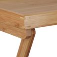Relaxdays Table plateau de service tablette pliable bambou table appoint petit déjeuner HxlxP: 66 x 50 x 38,5 cm, nature-3
