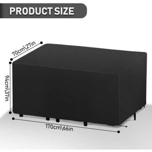 Housse Table De Jardin Extérieur E.enjoy Housse Protection Salon De Jardin Imperméable Et ... Pour Bache Table Ja Housse De Table Extérieur Castorama