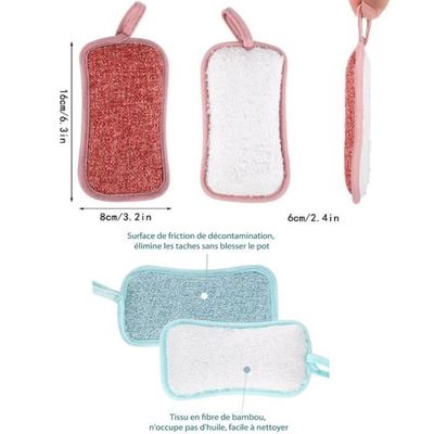 Wemk Eponges Lavables Réutilisables Microfibre, 6 Tampons Grattants Non Rayants Double Face et 4 Pièces Chiffons Microfibre, Antibactériennes et Résistantes, Idéale pour Plaques, Poêles Wemk Eponges Lavables Réutilisables Microfibre, 6 Tampons Grattants Non Rayants Double Face et 4 Pièces Chiffons Microfibre, Antibactériennes et Résistantes, Idéale pour Plaques, Poêles