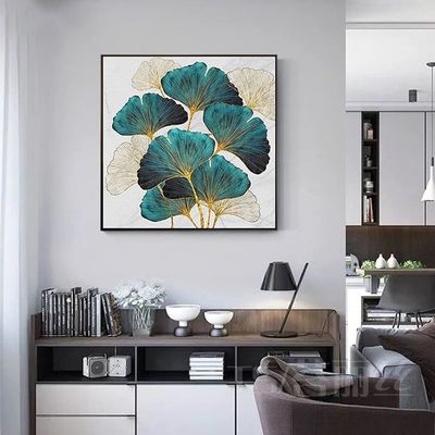 Peinture Diamant 5D Ginkgo Biloba – Kit Complet DIY Broderie Au Diamant Pour Adultes, Motif Feuilles Élégantes, Idéal Décoration Murale Chambre Salon Bureau 30x30 Cm