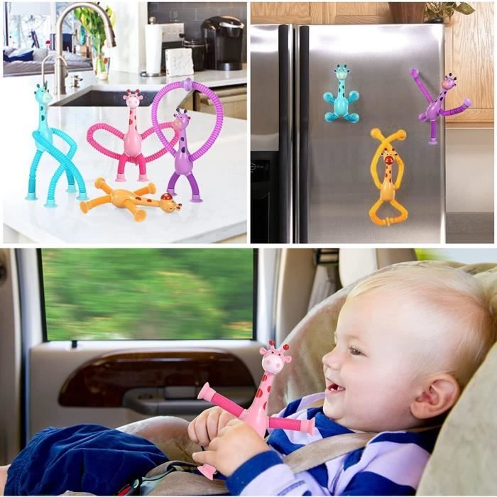 Jouet - Girafe à Ventouse télescopique - Girafe à Tube Extensible Jouet - Girafe à Ventouse télescopique - Girafe à Tube Extensible