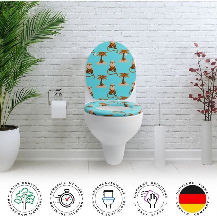 Abattant wc bois frein de chute discount