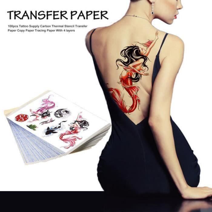 Pochoir de tatouage trace pour imprimante thermique