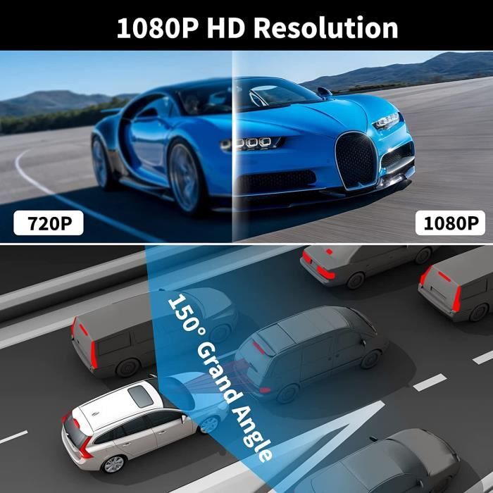 Dashcam Voiture Dash Cam Dash Cam Avant Et Arrière Caméra Vitesse